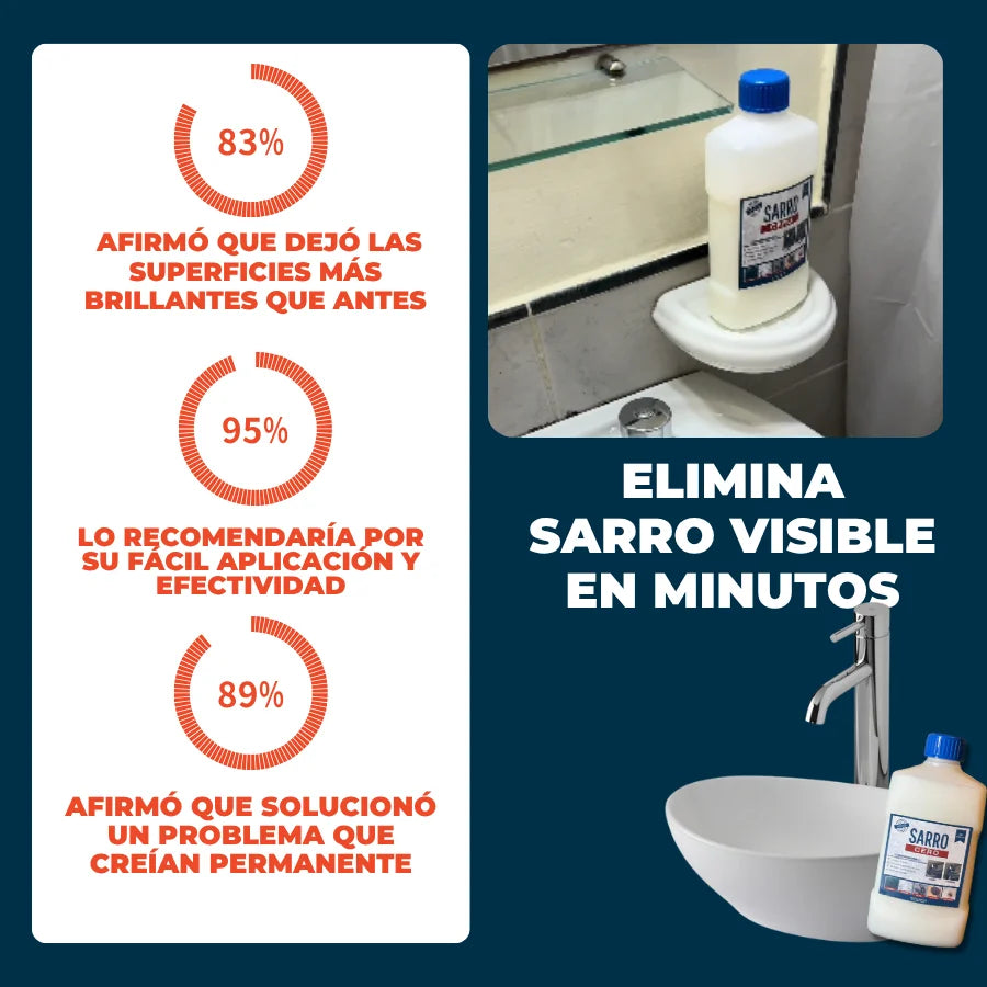 Kit Sarro Cero™ x 500 ml - 3x1 🔥| Eliminá manchas imposibles en minutos y previene la reaparición