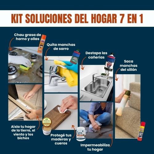 Kit Solución Total Premium 7 en 1™ | Solucioná todos tus problemas en casa ahorrando dinero y estrés