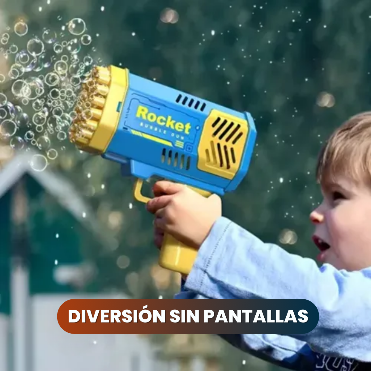 Pistola Bazooka Burbujas™ 2x1 🔥 | Diversión ilimitada para tus hijos