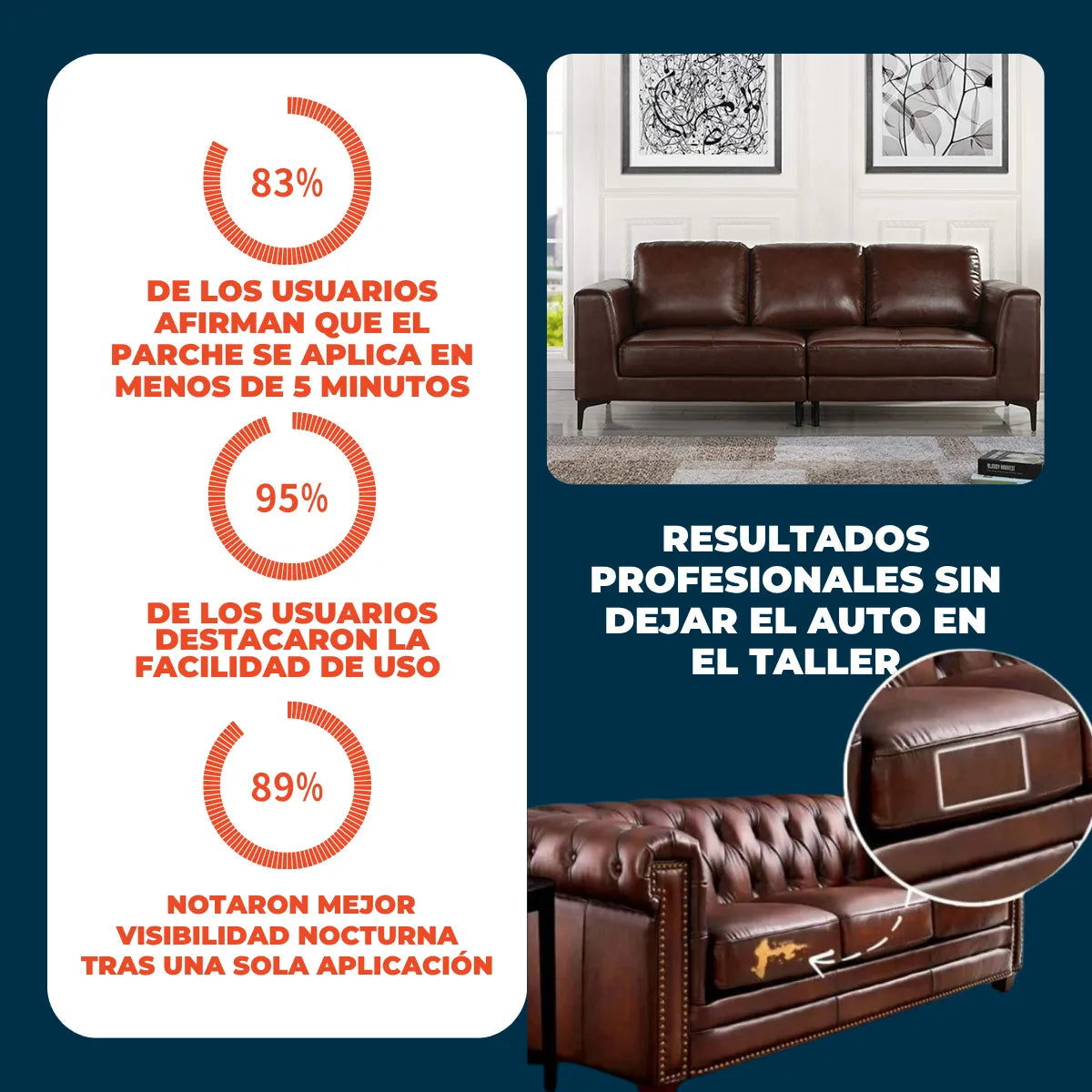Parches Cuero Woo™ 4x1 🔥 | Renová tus sillas y sillon fácil y rápido