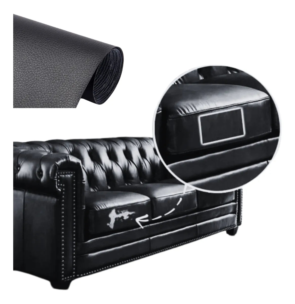 Parches Cuero Woo™ 4x1 🔥 | Renová tus sillas y sillon fácil y rápido