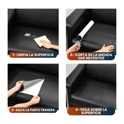Parches Cuero Woo™ 4x1 🔥 | Renová tus sillas y sillon fácil y rápido