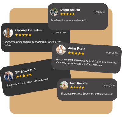 FrySafe™ Papel para freidora de aire | Cociná sin grasa, sin ensuciar y sin perder tiempo