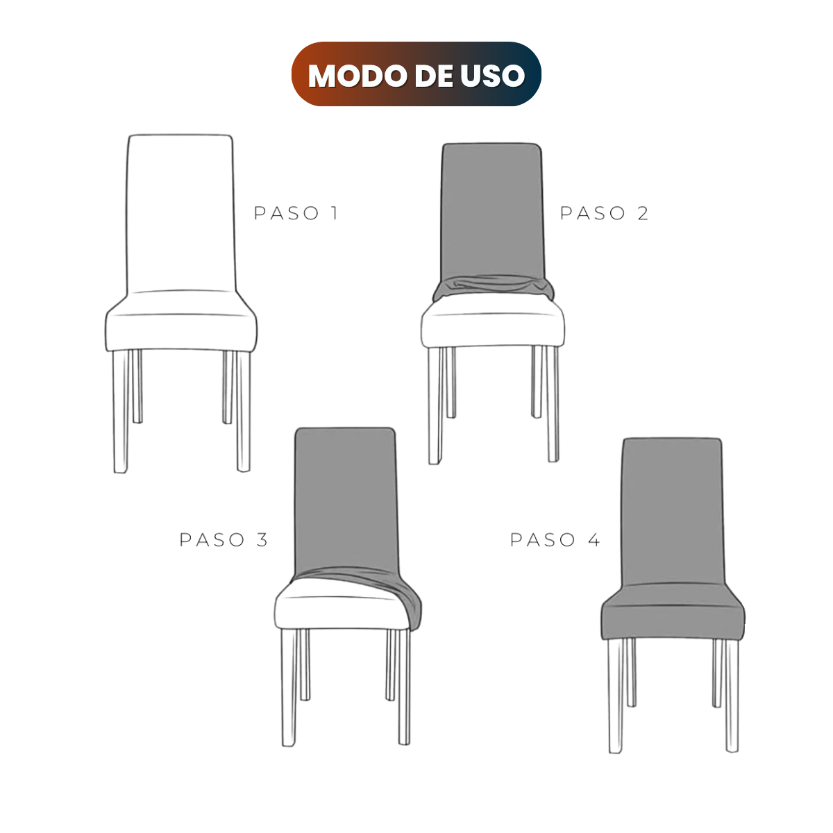 Fundas Elastizadas Coverly™ | Transformación inmediata para tus sillas