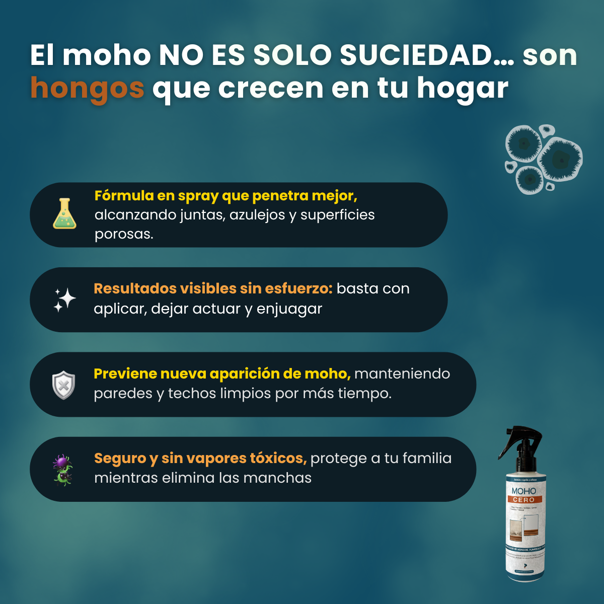 Moho Cero™ 2x1🔥 - Decile chau al moho en 5 minutos