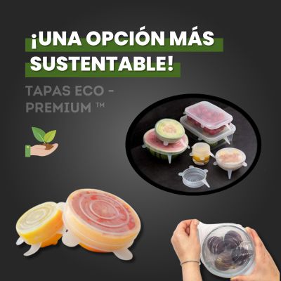 Tapas reutilizables - Kit x 6 Unidades