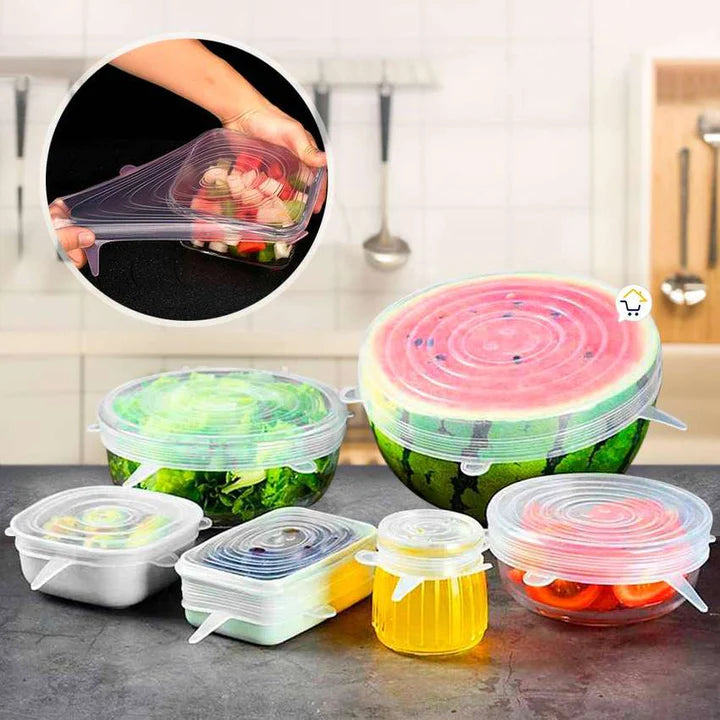 Tapas reutilizables - Kit x 6 Unidades