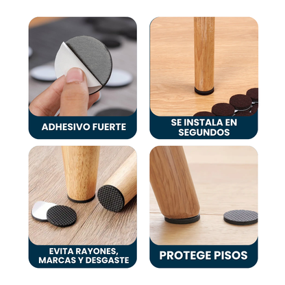 Coverly™ Protectores para sillas | Adiós rayones y ruidos en tu casa