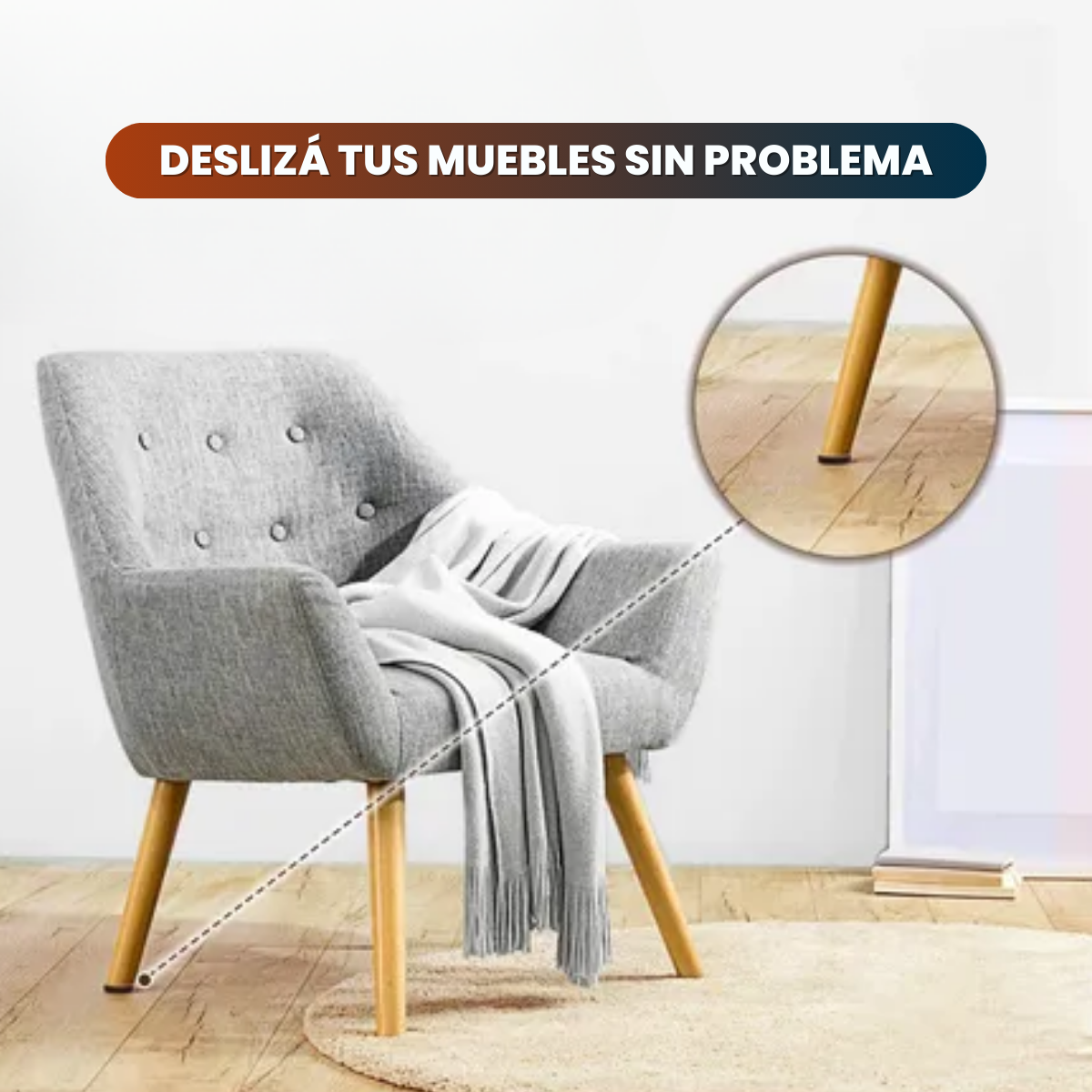 Coverly™ Protectores para sillas | Adiós rayones y ruidos en tu casa