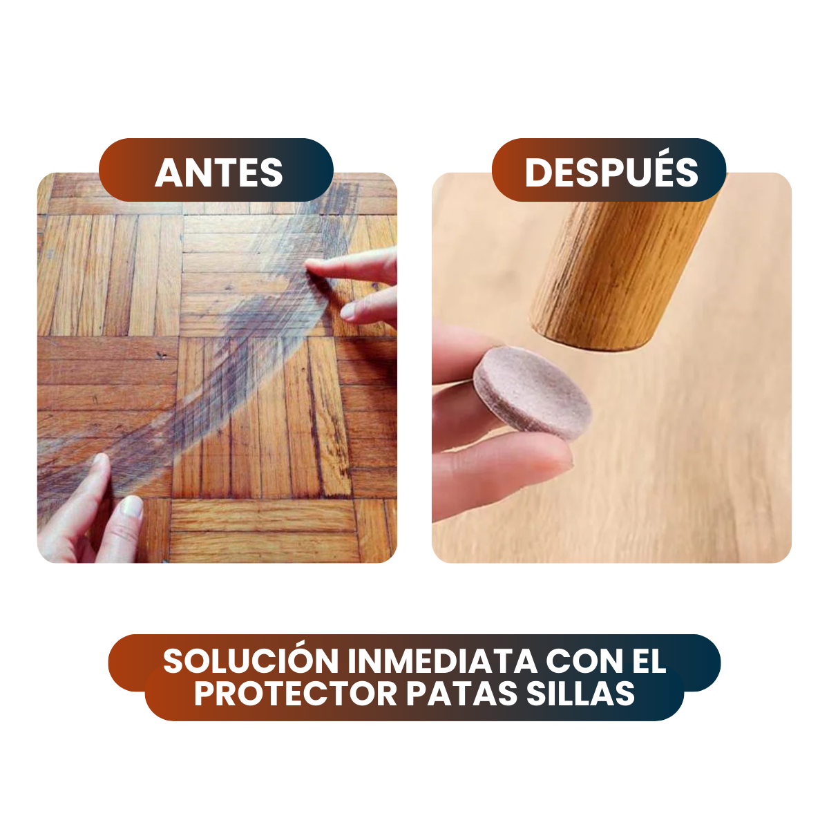 Coverly™ Protectores para sillas | Adiós rayones y ruidos en tu casa