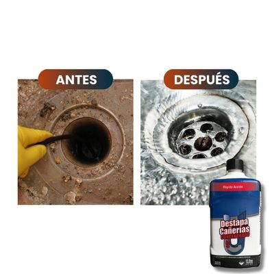 Destapa Fácil™ x 500 ml| Destapá, desengrasá y desinfecta en segundos