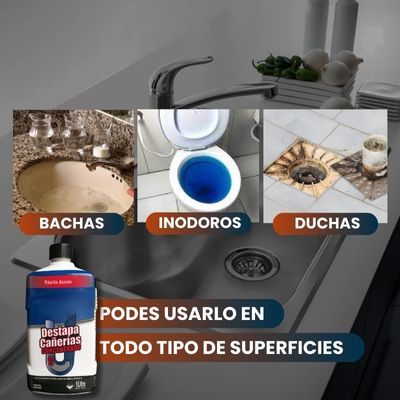 Destapa Fácil™ x 500 ml| Destapá, desengrasá y desinfecta en segundos