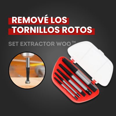 Set Extractor Woo™ | Extracción inmediata de tornillos