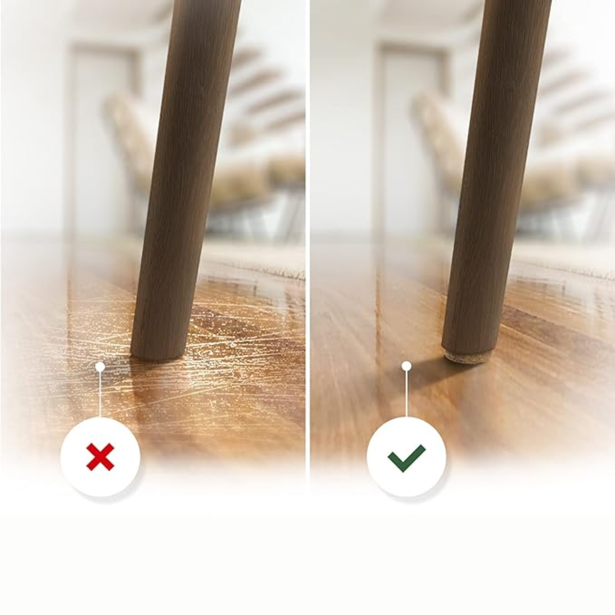 Coverly™ Protectores para sillas | Adiós rayones y ruidos en tu casa